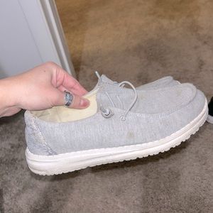 women’s grey hey dudes size 6